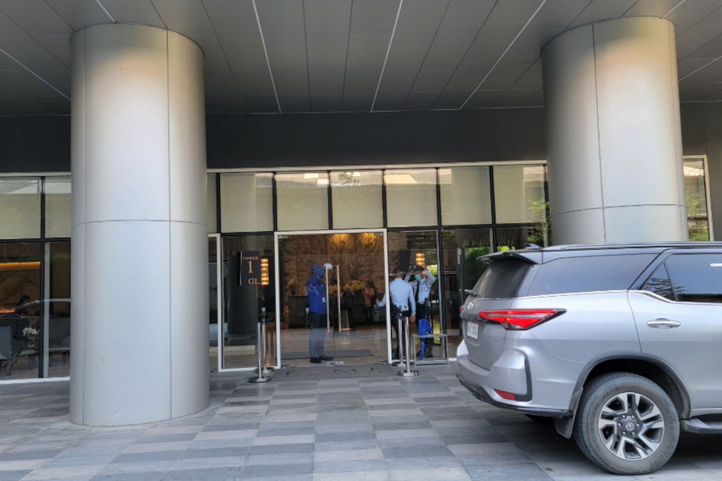 Check-in, present the guest authorization form and ID to the lobby.